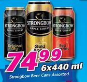 Strongbow Beer Cans Assorted-6x440ml