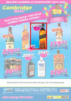 Cambridge Liquor Carletonville : August Mid Month (9 Aug - 21 Aug 2018), page 1