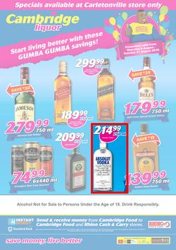 Cambridge Liquor Carletonville : August Mid Month (9 Aug - 21 Aug 2018), page 1