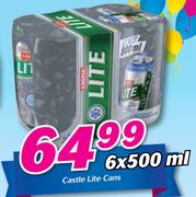 Castle Lite Cans-6x500ml