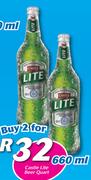 Castle Lite Beer Quart-2x660ml