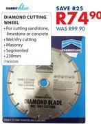Chamberlains Diamond Cutting Wheel