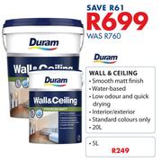 Duram Wall & Ceiling-20Ltr