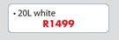 Plascon Double Velvet In White-20Ltr