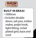 Avalon Built In Braai