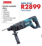 Makita 780W Rotary Hammer Drill HR2475