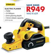 Stanley 750W Electric Planer STPP7502-B9