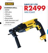 Dewalt 800W Hammer Drill D25133K-ZA