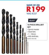 Alpen 10 Piece Drillbit Set
