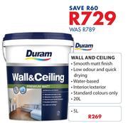 Duram Wall & Ceiling-5Ltr