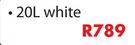 Chamber Value 20L White Chamber Roof