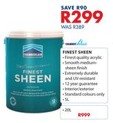 Chamber Value 5L Finest Sheen