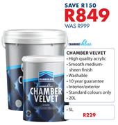 Chamber Value 20L Chamber Velvet