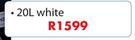 Plascon Double Velvet (White)-20Ltr