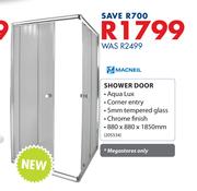 Macneil Shower Door-880 x 880 x 1850mm