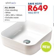 Splashworks Jill Basin-385 x 385 x 140mm