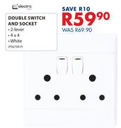 Electric Double Switch & Socket
