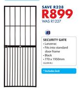 B Security Gate-770 x 1950mm