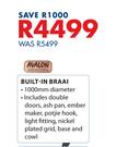 Avalon 1000mm Diameter Built in Braai