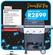 Megamaster Sizzler 320 Patio Gas Braai FSBG0056