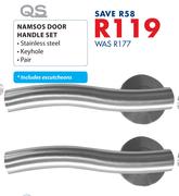 QS Namsos Door Handle Set-Per Pair