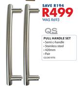 QS Pull Handle Set QS2801BTB-Per Pair
