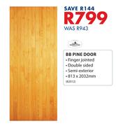 Swartland BB Pine Door-813 x 2032mm