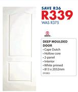 Doortec Deep Moulded Door-813 x 2032mm
