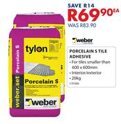 Weber Porcelain Tile Adhesive-20Kg Each