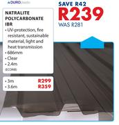 Duro Natralite Polycarbonate IBR-3.6m
