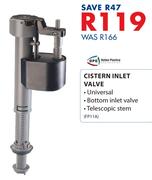 Cistern Inlet Valve