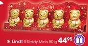 Lindt 5 Teddy Minis-50g