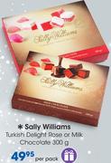 Sally Williams Turkish Delight Rose Or Milk Chocolate-300g Per Pack