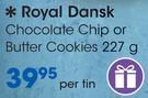 Royal Dansk Chocolate Chip Or Butter Cookies-227g Per Tin