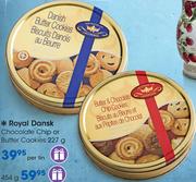 Royal Dansk Chocolate Chip Or Butter Cookies-454g Per Tin