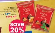Beacon Toffchoc Original, Coconut Or Mint-125g Per Pack