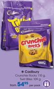 Cadbury Crunchie Rocks 110g, Twirl Bites 109g-Per Pack