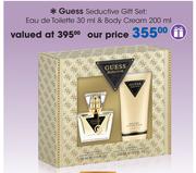 Guess Seductive Gift Set:Eau De Toilette-30ml & Body Cream-200ml