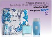 Azzaro Chrome Gift Set "Eau De Toilette 100ml & All Over Shampoo 100ml