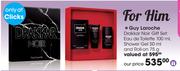 Guy Laroche Drakkar Noir Gift Set: Eau De Toilette 100ml, Shower Gel 50ml & Roll-On 75g