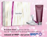 Calvin Klein Euphoria Gift Set: Eau De Parfum 50ml & Sensual Skin Lotion 200ml