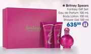 Britney Spears Fantasy Gift Set: Eau De Parfum 100ml, Body Lotion 100ml, Shower Gel 100ml
