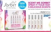 Sorbet Gift Set: 5x15ml Delicious Sorbet Scents