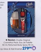 Revlon Charlie Original Cosmetics Pack:Eau De Toilette-50ml