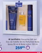 Lentheric Panache Gift Set: Eau De Toilette 50ml, Perfumed Body Spray 50ml & Body Lotion 150ml