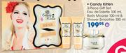 Candy Kitten 3 Piece Gift Set:Eau De Toilette-100ml, Body Mousse-100ml & Shower Smoothie-100ml