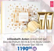 Elizabeth Arden Untold Gift Set Eau De Parfum 50ml/5ml, Body Cream 100ml & Shower Gel 100ml