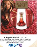 Beyonce Heat Gift Set Eau De Parfum 30ml, Shower Gel & Body Lotion 75ml