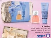Yardley Lace Vanity Bag Gift Set Eau De Toilette 30ml And Hand Cream 75ml