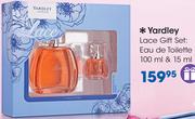 Yardley Lace Gift Set Eau De Toilette 100ml & 15ml